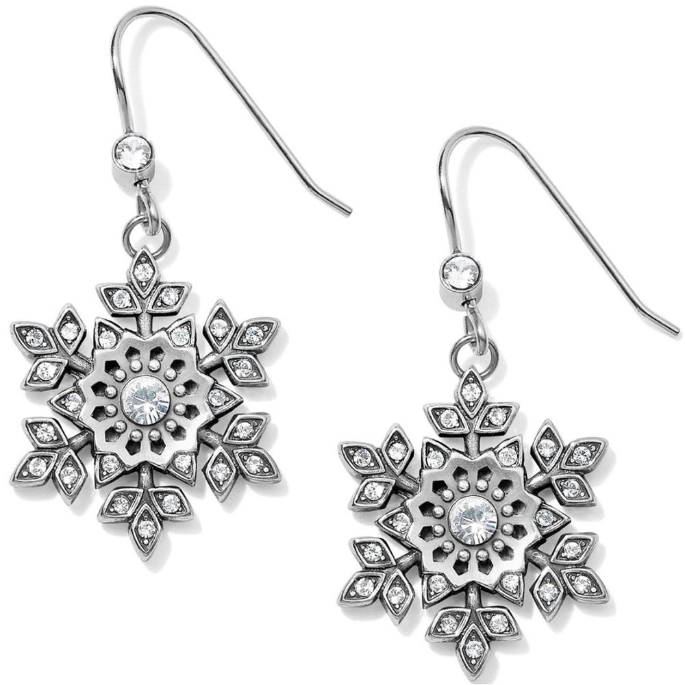 Brighton Glint Snowflake Earrings and Necklace Set